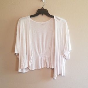 White Bolero Top